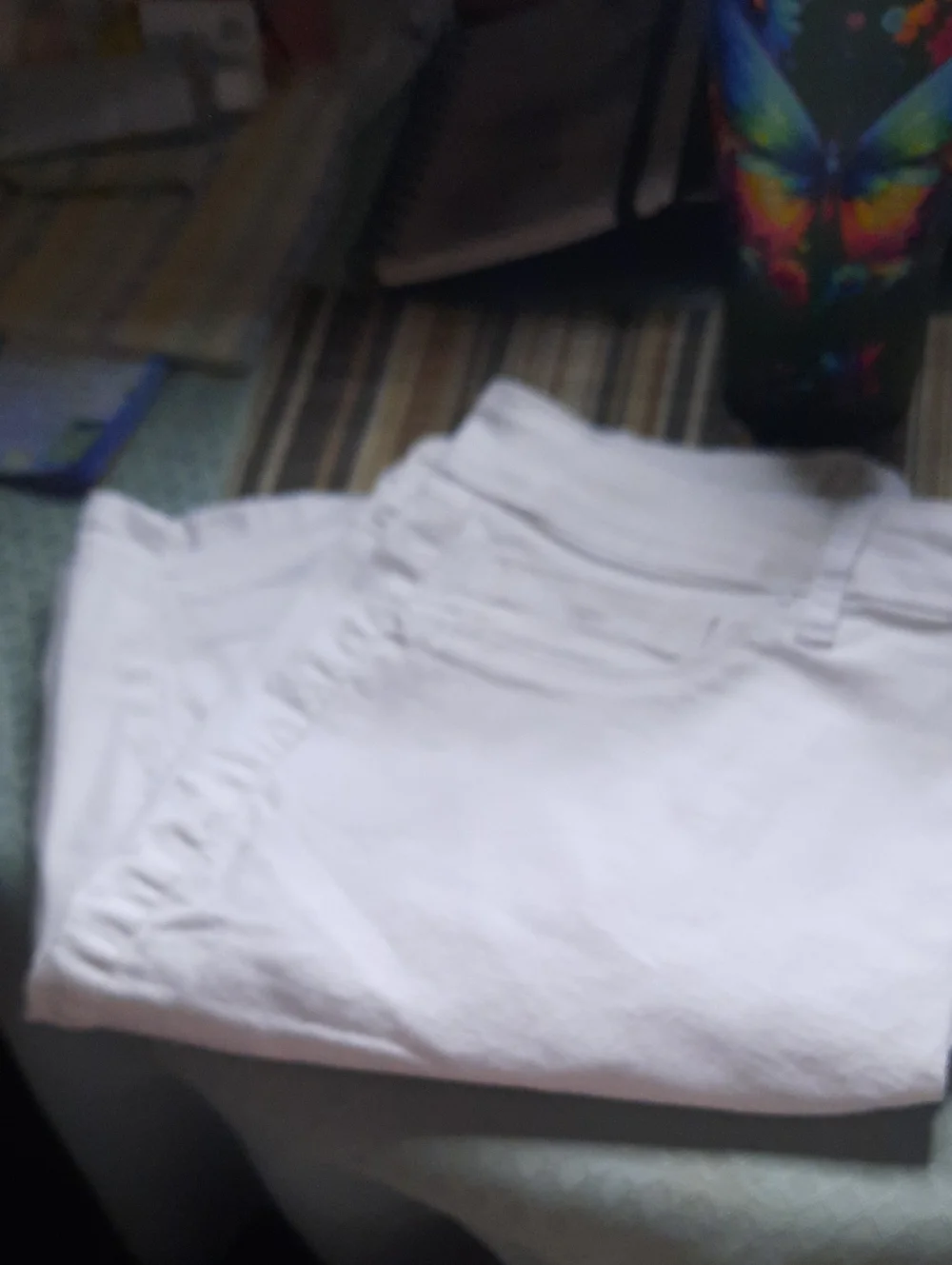 White Denim Shorts